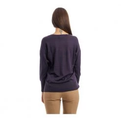 Seventy V-neck Knitwear Purple -Dame-strikkegensere Salg unnamed file 4269