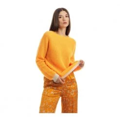 Seventy Round-neck Knitwear Orange -Dame-strikkegensere Salg unnamed file 4308