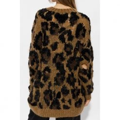 Junya Watanabe Sweater With Animal Motif Brown -Dame-strikkegensere Salg unnamed file 4325