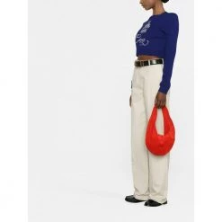 Casablanca Round-neck Knitwear Blue -Dame-strikkegensere Salg unnamed file 4329