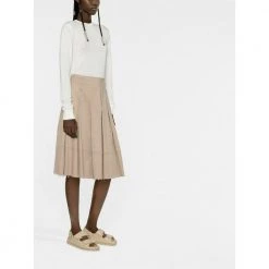 Jil Sander Round-neck Knitwear White -Dame-strikkegensere Salg unnamed file 4334