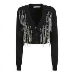 Philosophy Di Lorenzo Serafini V-neck Knitwear Black -Dame-strikkegensere Salg unnamed file 4338