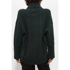 Aeron Bay Sweater With Collar Green -Dame-strikkegensere Salg unnamed file 4348