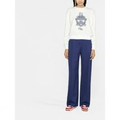 Casablanca Round-neck Knitwear White