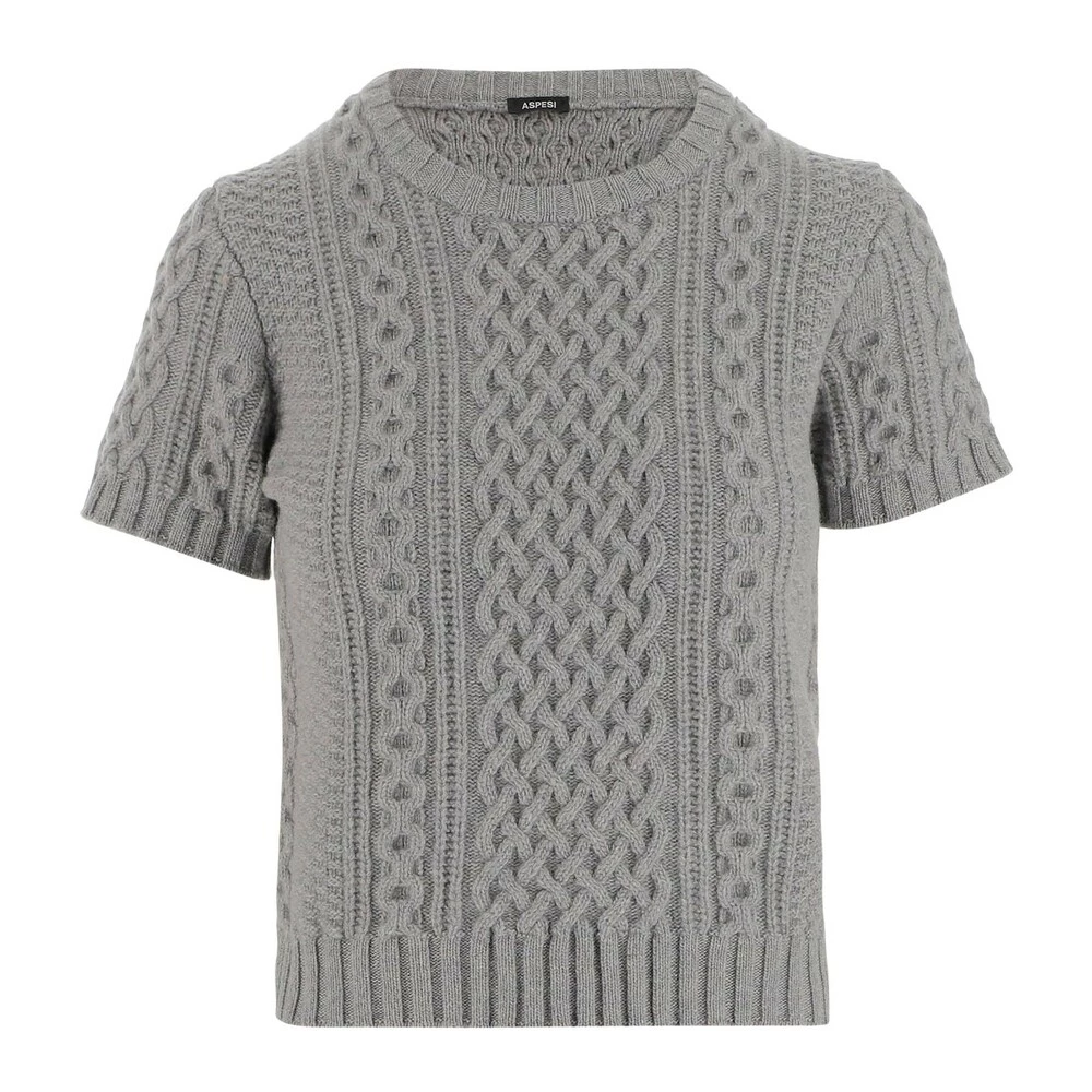 Aspesi Round-neck Knitwear Gray 3 Aspesi Round-neck Knitwear Gray - Bilde 3