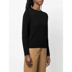 Allude Round-neck Knitwear Black -Dame-strikkegensere Salg unnamed file 4381