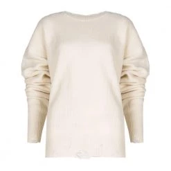PINKO Round-neck Knitwear White -Dame-strikkegensere Salg unnamed file 4394