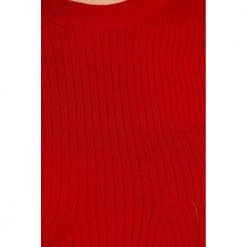 Stella McCartney Ribbed Sweater Red -Dame-strikkegensere Salg unnamed file 442