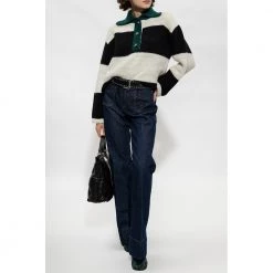 HALFBOY Polo Sweater White -Dame-strikkegensere Salg unnamed file 4425