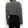 HALFBOY Cropped Sweater Gray