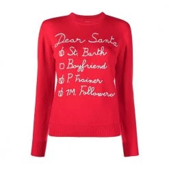 MC2 Saint Barth Round-neck Knitwear Red -Dame-strikkegensere Salg unnamed file 4465
