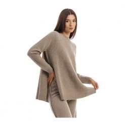 Beatrice .b Round-neck Knitwear Brown -Dame-strikkegensere Salg unnamed file 4475