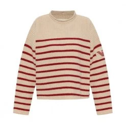 Emporio Armani Wool Sweater Beige -Dame-strikkegensere Salg unnamed file 4487