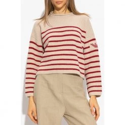 Emporio Armani Wool Sweater Beige -Dame-strikkegensere Salg unnamed file 4488