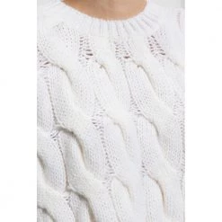 HALFBOY Cropped Sweater White