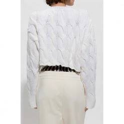 HALFBOY Cropped Sweater White -Dame-strikkegensere Salg unnamed file 4513