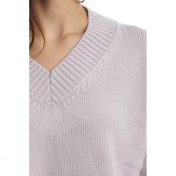Drumohr V-neck Knitwear Purple -Dame-strikkegensere Salg unnamed file 4531