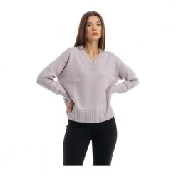 Drumohr V-neck Knitwear Purple -Dame-strikkegensere Salg unnamed file 4532
