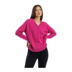 Drumohr V-neck Knitwear Pink -Dame-strikkegensere Salg unnamed file 4549