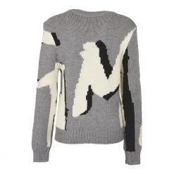 MSGM Round-neck Knitwear Gray