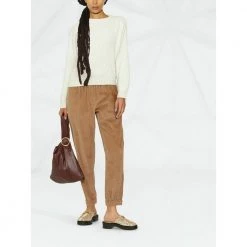 Brunello Cucinelli Round-neck Knitwear Beige -Dame-strikkegensere Salg unnamed file 4560