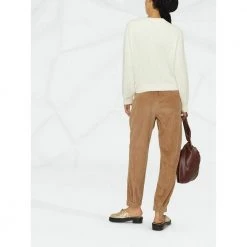 Brunello Cucinelli Round-neck Knitwear Beige -Dame-strikkegensere Salg unnamed file 4561