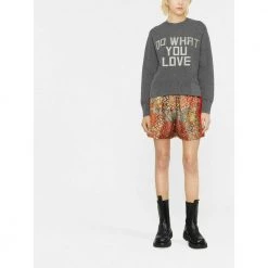 Golden Goose Round-neck Knitwear Gray -Dame-strikkegensere Salg unnamed file 4570