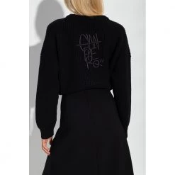 Dolce & Gabbana Round-neck Knitwear Black -Dame-strikkegensere Salg unnamed file 4574