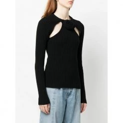 Blumarine Round-neck Knitwear Black -Dame-strikkegensere Salg unnamed file 4583