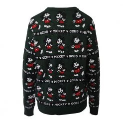 GCDS Mickey Mouse Sweater Green -Dame-strikkegensere Salg unnamed file 4586