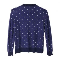 A.P.C. Floral Printed Sweater Top Blue -Dame-strikkegensere Salg unnamed file 4606