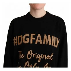 Dolce & Gabbana Black Pullover Black -Dame-strikkegensere Salg unnamed file 4622