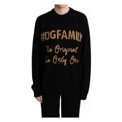 Dolce & Gabbana Black Pullover Black -Dame-strikkegensere Salg unnamed file 4623