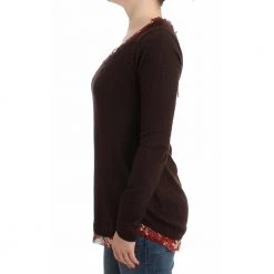 Roberto Cavalli Crewneck Sweater Brown -Dame-strikkegensere Salg unnamed file 4628
