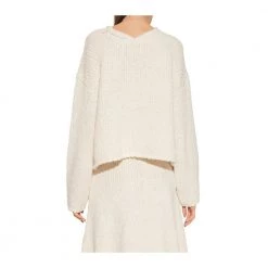 Proenza Schouler Oversize Sweater Beige -Dame-strikkegensere Salg unnamed file 4642
