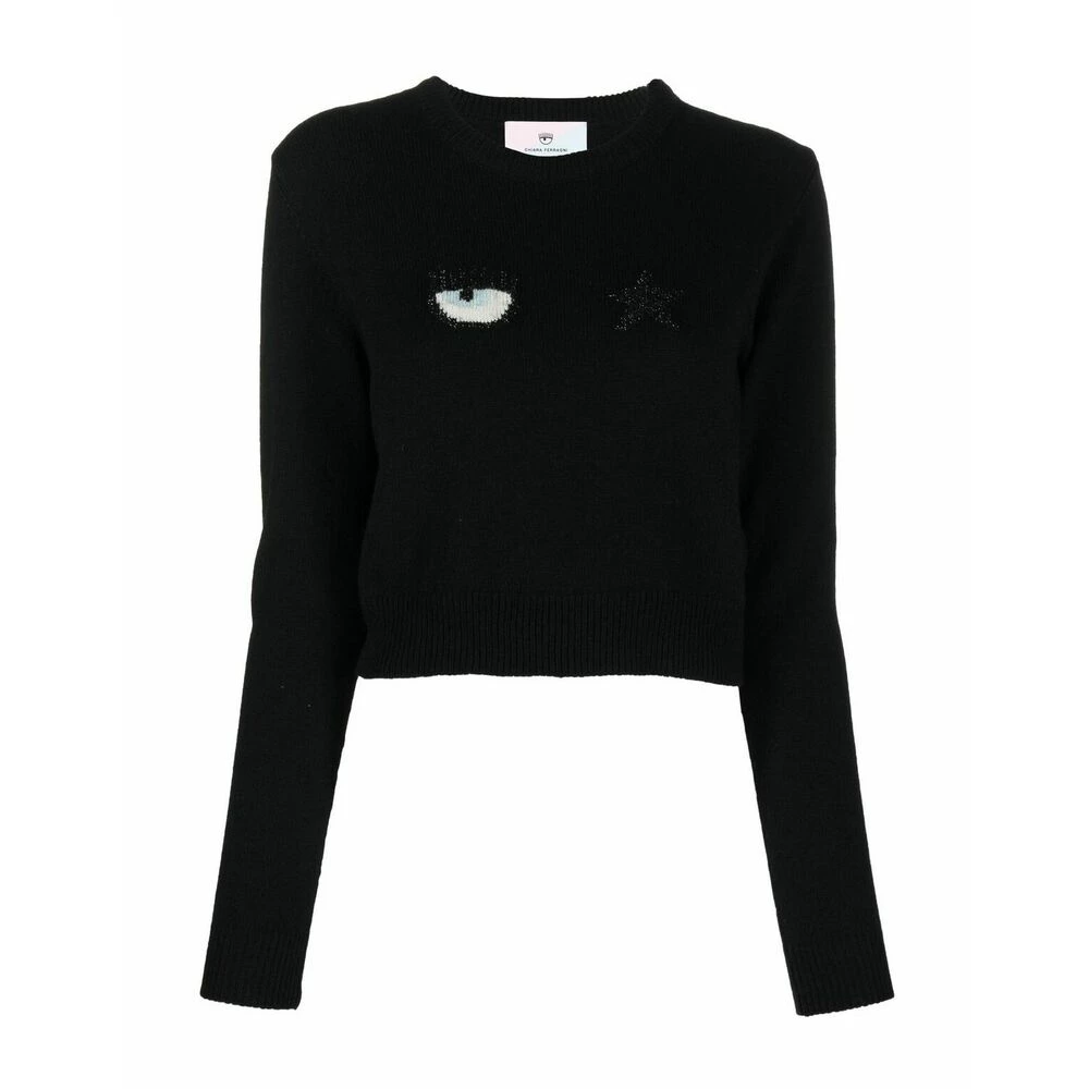 Chiara Ferragni Collection Chiara Ferragni Sweaters Black Black 1 Chiara Ferragni Collection Chiara Ferragni Sweaters Black Black