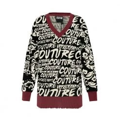 Versace Jeans Couture Sweater With Logo Black