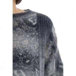 Manila Grace Round-neck Knitwear Gray