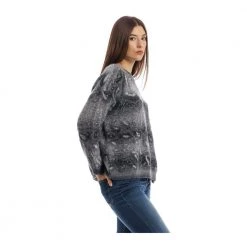 Manila Grace Round-neck Knitwear Gray -Dame-strikkegensere Salg unnamed file 4678