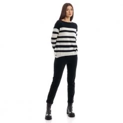 Manila Grace Round-neck Knitwear Black -Dame-strikkegensere Salg unnamed file 4708
