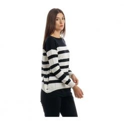Manila Grace Round-neck Knitwear Black -Dame-strikkegensere Salg unnamed file 4709