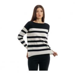 Manila Grace Round-neck Knitwear Black -Dame-strikkegensere Salg unnamed file 4710