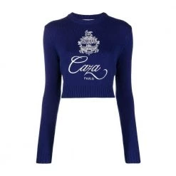Casablanca Round-neck Knitwear Blue