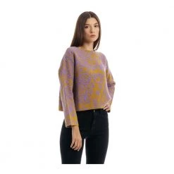 Manila Grace Round-neck Knitwear Yellow -Dame-strikkegensere Salg unnamed file 4723