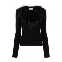 Giuseppe Di Morabito Round-neck Knitwear Black -Dame-strikkegensere Salg unnamed file 4727