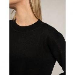 Patrizia Pepe Round-neck Knitwear Black -Dame-strikkegensere Salg unnamed file 4743