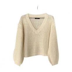 YDENCE V-neck Knitwear Beige
