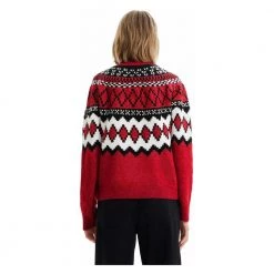 Desigual Round-neck Knitwear Red