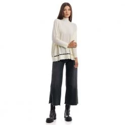 Manila Grace Round-neck Knitwear White -Dame-strikkegensere Salg unnamed file 4801