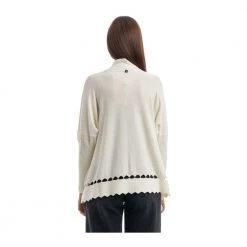 Manila Grace Round-neck Knitwear White -Dame-strikkegensere Salg unnamed file 4802